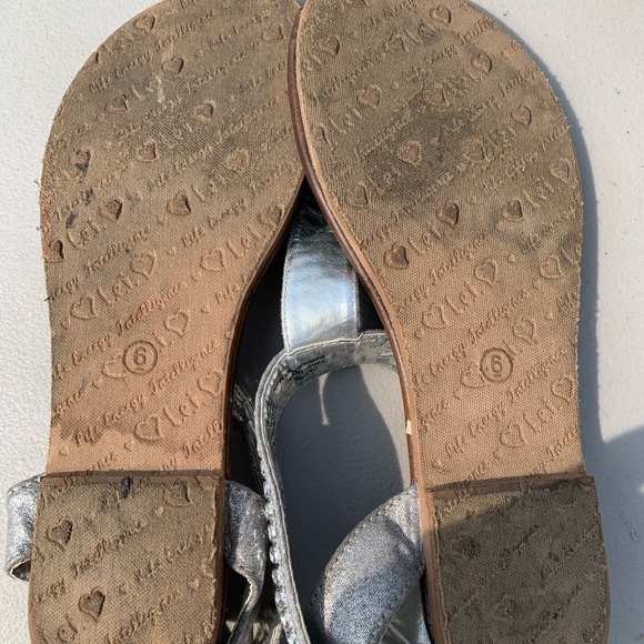 Silver Rhinestone Sandals - Picture 4 of 4